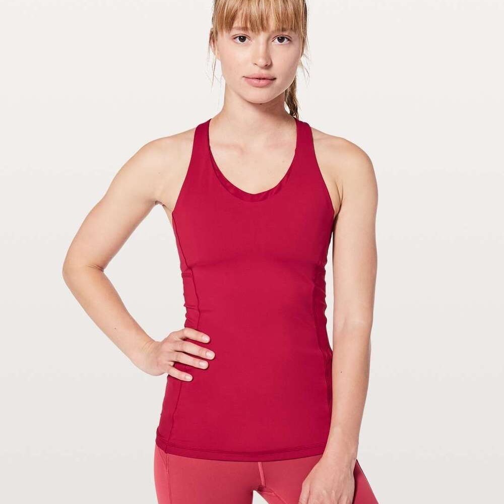 Lululemon Stash N Run Tank Ruby Red / Glossy | SIZE: 2